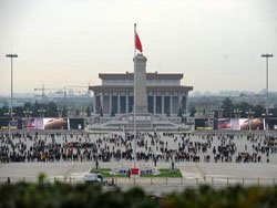 granite pillars tomb near the Gate of Heavenly Peace