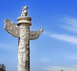 white marble pillars, not granite pillars,