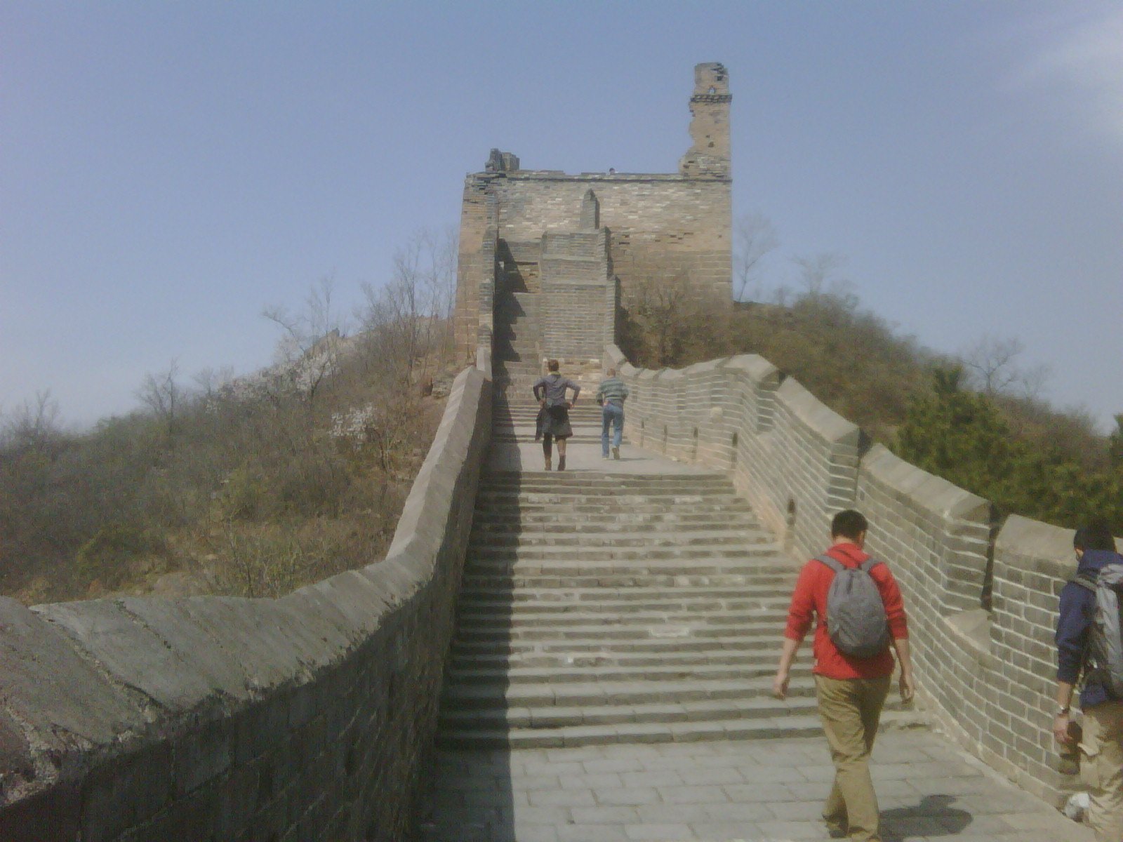 Close-up of historic Great Wall watchtower