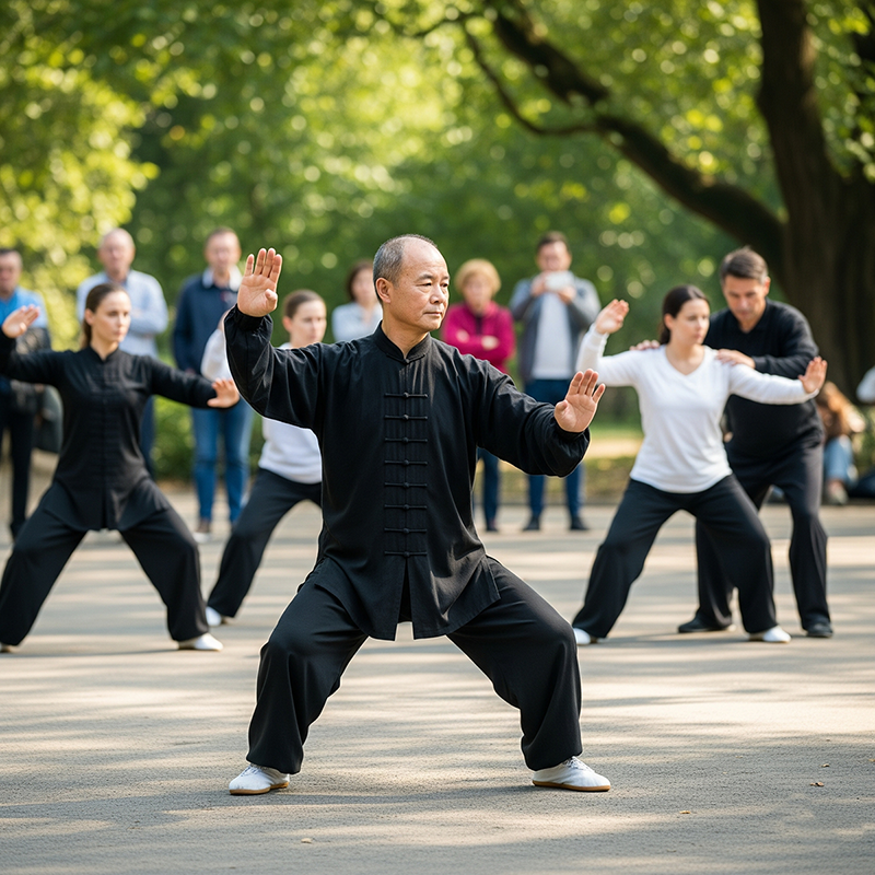 Taichi practice class