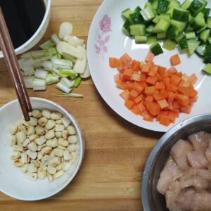 Cooking vegetables in China