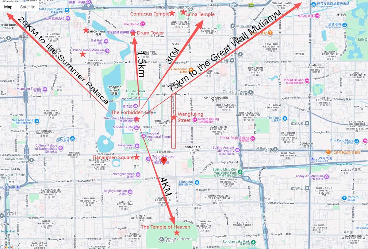 Beijing Attractions Map