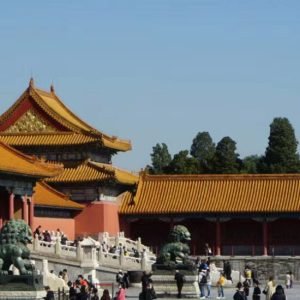 the Forbidden City in Beijing China, for royal family lived there from 1420--1911